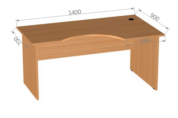 Мебель для офиса ЭДЕМ Э-22.2 L Стол угловой левый