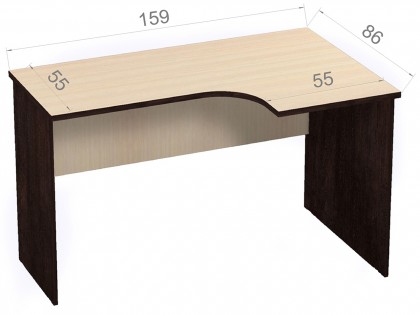 Мебель для офиса Референт Стол компьютерный Р.РС-16 (правый)