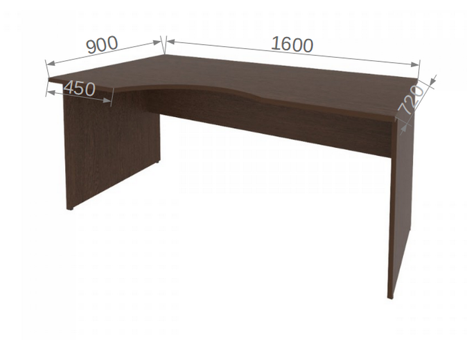 Мебель для офиса RIVA Стол угловой (левый) А.СА-1 Л