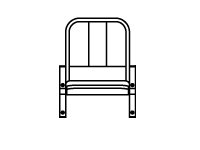 Кресла для спортивных мероприятий Эра лайт мод. КМ12/1 1-но местная секция